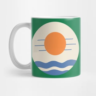 Sunset on beach Mug